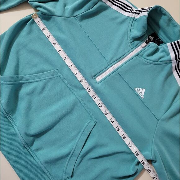 Adidas Women's Changeover True Green Half Zip Pullover - Picture 7 of 16